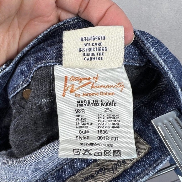 Citizen of Humanity Jeans Size 28 Kelly Low Waist Bootcut Raw Hem 28" In - Picture 9 of 11